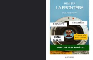 Revista Narcocultura En Mexico