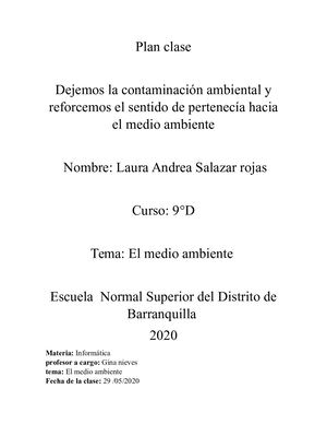 Plan Clase