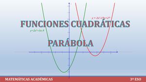 Función Cuadrática. 3º ESO