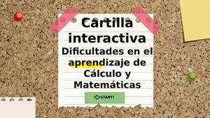 Cartilla Dificultades En El Aprendizaje En Cálculo Y Matemáticas