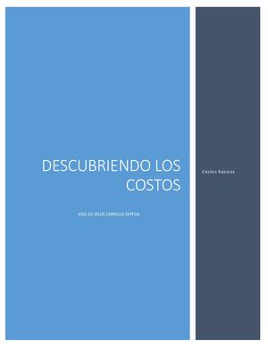 Caracteristicas Principales De Costos Trabajo 1