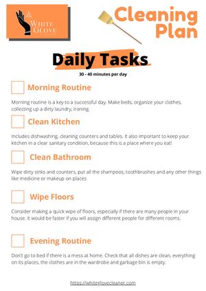 Cleaning Checklist
