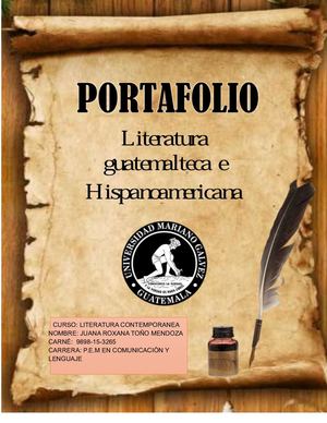 Portafiolo Literatura Guatemalateca