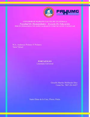 Portafolio Literatura Universal