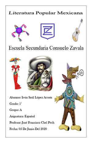 LITERATURA POPULAR MEXICANA