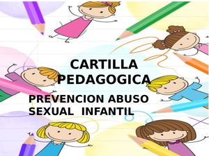 Cartilla pedagogica sobre estrategias de prevención en abuso sexual infantil