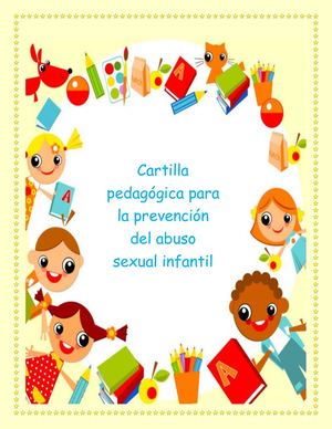 Cartilla Para La Prevención Del Abuso Sexual Infantil
