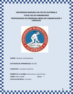 Portafolio Literatura Contemporanea