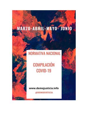 COVID19 - Selección Normativa Nacional - al 6  de Junio