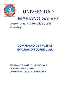 Compendio De Pruebas