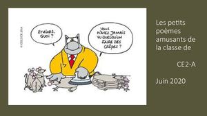 Poèmes Marrants Ce2 A
