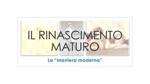 Il Rinascimento Maturo