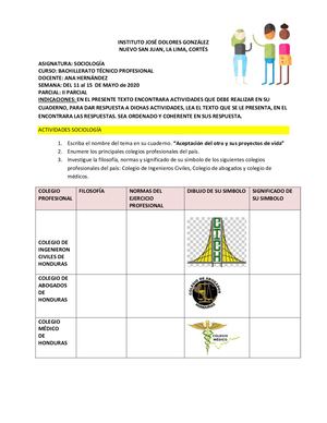 Sociología Semana 5- II  Parcial