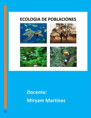 Ecología De Las Poblaciones