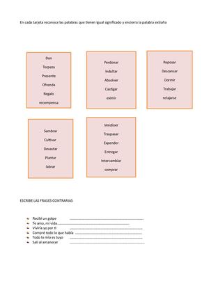 Exploro Sinonimos Y Antónimos