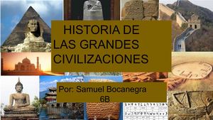 Viaje por las civilizaciones antiguas