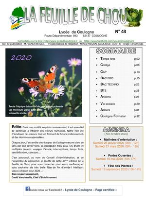 Feuille de Chou N°43 - Décembre 2019