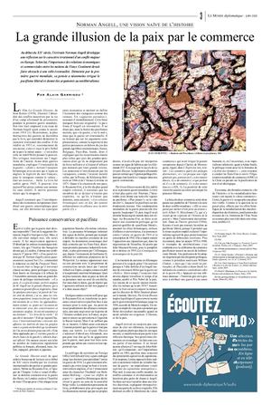 La Grande Illusion De La Paix Par Le Commerce