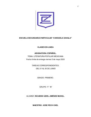 Literatura Pop Español