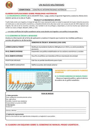 Ficha Del Nuevo Militarismo Tarea
