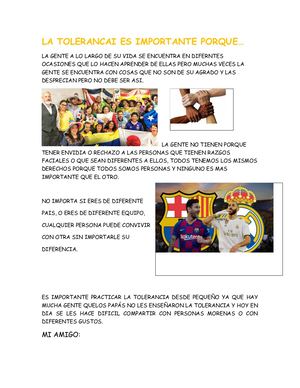La Tolerancia