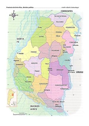 Pcia Entre Ríos Div Política