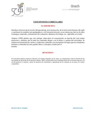 6 Concepciones Curriculares