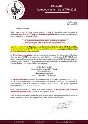 Rembousement Tipp 2020