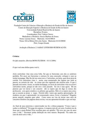 Crônica:  Os ipês-amarelos - Rubem Alves