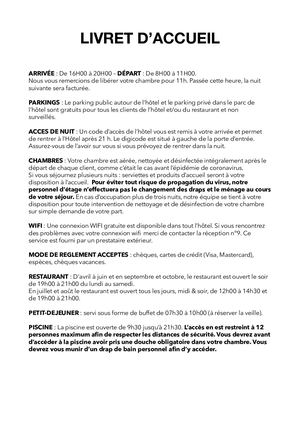 Livret Hotel Chateau Alvignac