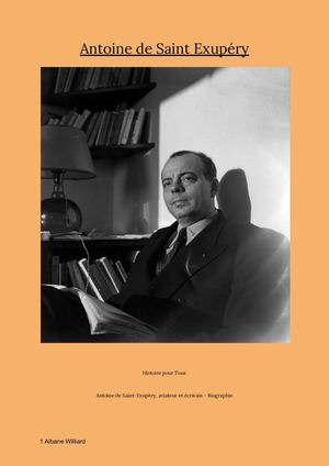 Antoine De Saint Exupéry Albane Williard 3°d