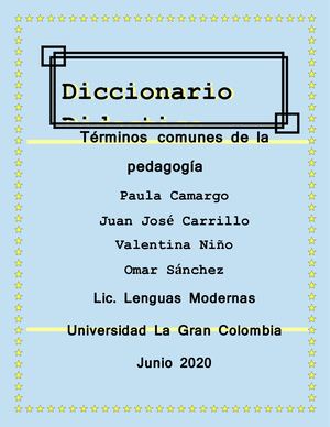 Terminos Mas Comunes De La Pedagogia