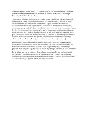 Carta Calamidad