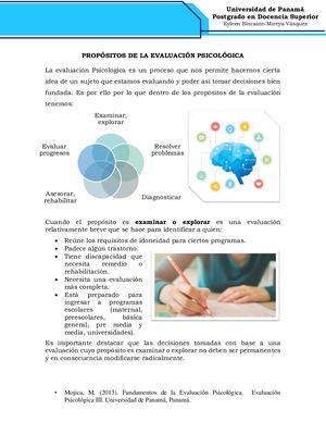 Propósitos De La Evaluación Psicológica