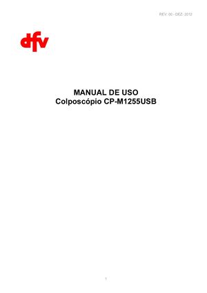 Manual De Uso Colposcópio Dfv Cp M1255usb