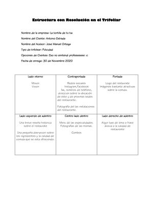 Estructura Con Resolución En El Trifoliar Iris