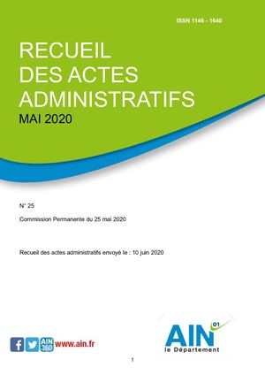 Recueils Actes Administratifs Cp052020 Seda