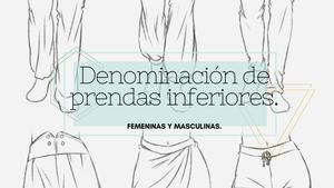 Denominacion De Prendas Inferiores