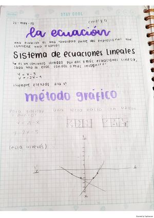 Apuntes Sistema de Ecuaciones