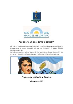 2020 Año del Gral. Manuel Belgrano