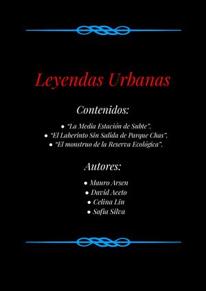 Leyendas Urbanas