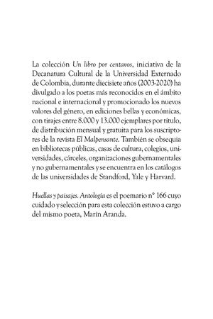 Huellas Y Paisajes. Marín Arana. No. 166, abril de 2020.