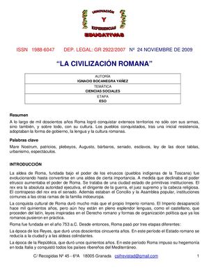 civilización Romana