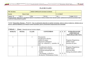 Plan De Clases Trayecto 1