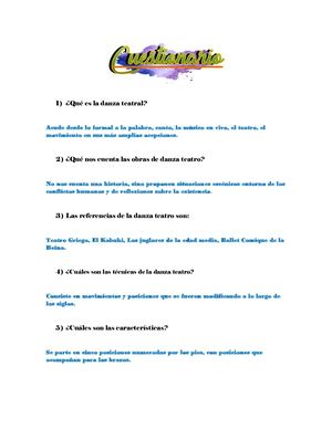 Cuestionario Y Destacados