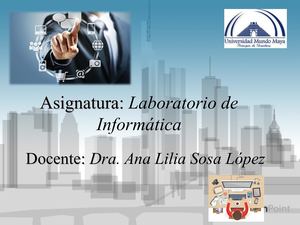 Laboratorio de Informática- Ofimática