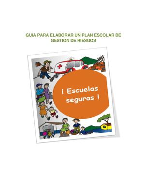 Guia Plan Escolar De Gestion De Riesgos