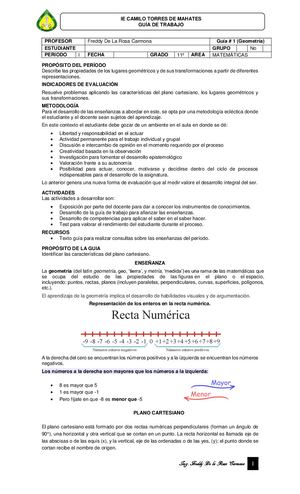 Guia1 Recta Plano Cartesiano Estudiante