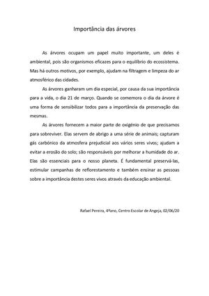 A importância das Árvores_Rafael