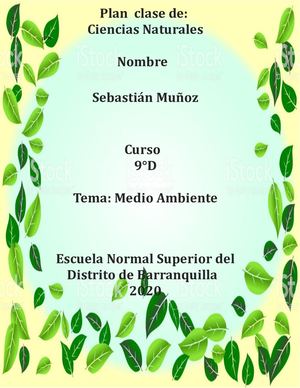 Plan Clase Medio Ambiente